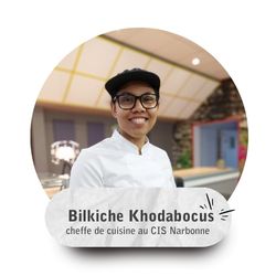 Bilkiche Khodabocus, cheffe de cuisine au CIS Narbonne