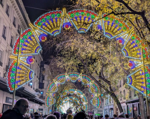 chemin ilumine Fête des lumieres à Lyon