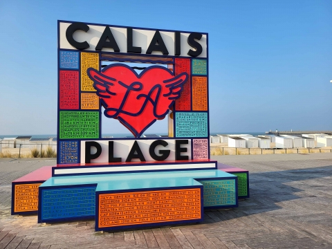 Panorama du front de mer de Calais