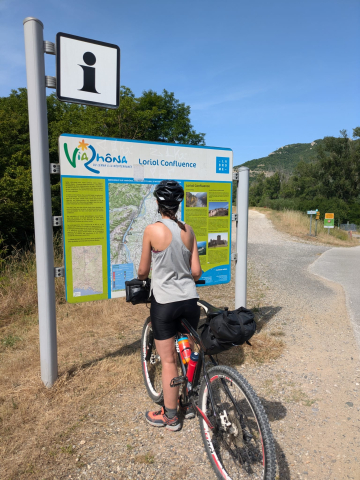 carte de la via rhona