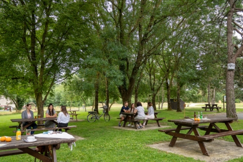 Terrasse au vert éthic étapes Lac de Maine